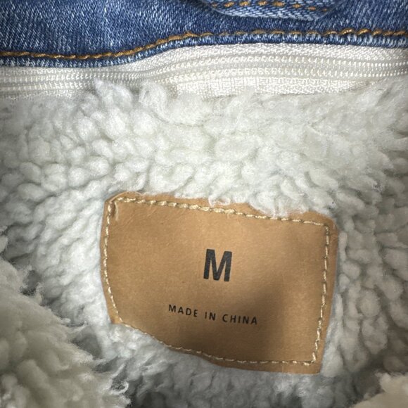 Official Tim Mcgraw PATCH SHERPA DENIM JACKET Size Medium - Picture 2 of 3